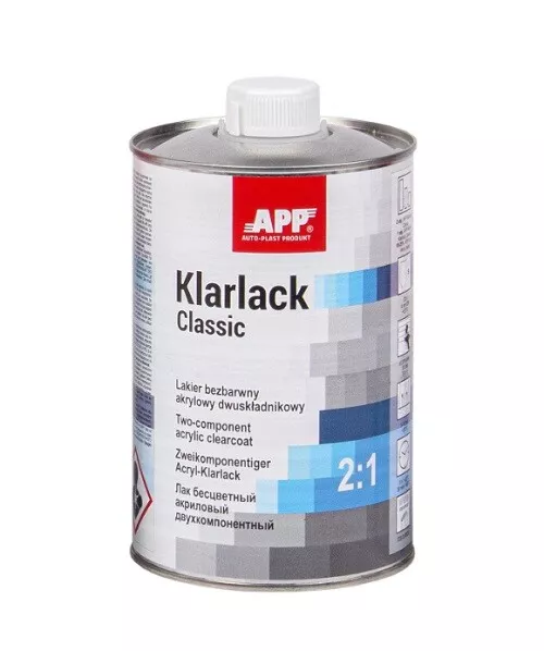 1L APP 2K HS Klarlack CLASSIC 2:1 Acrylklarlack m. UV-Schutz Autolack * 020111