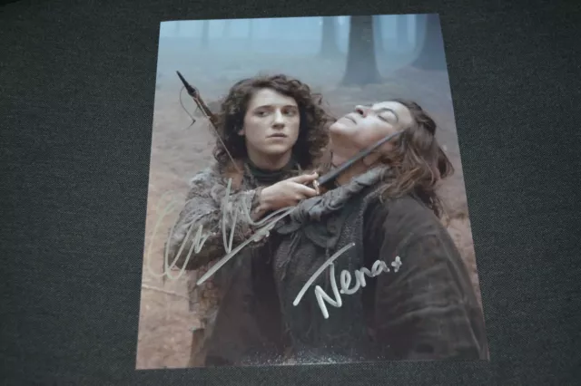 NATALIA TENA & ELLIE KENDRICK  signed autograph 8x10  In Person GAME OF THRONES