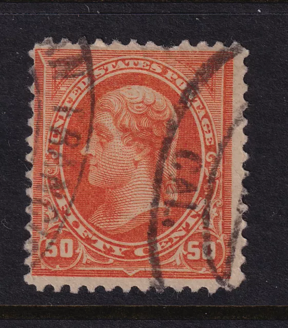 1894 Jefferson Sc 260 50c orange,  used single CV $140 (W3