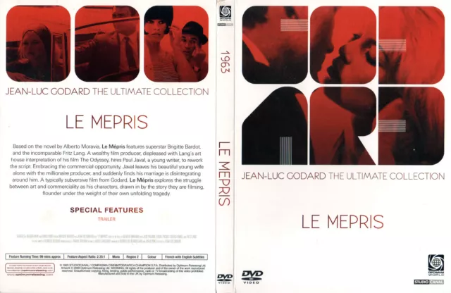 DVD - LE MEPRIS - Brigitte Bardot, Michel Piccoli, Fritz Lang,J-L.Godard