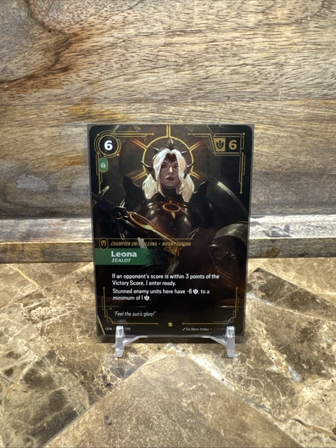 Leona – Determined OGN 238/298 – Rare Foil Card – Riftbound: League Of Legends TCG - View #4
