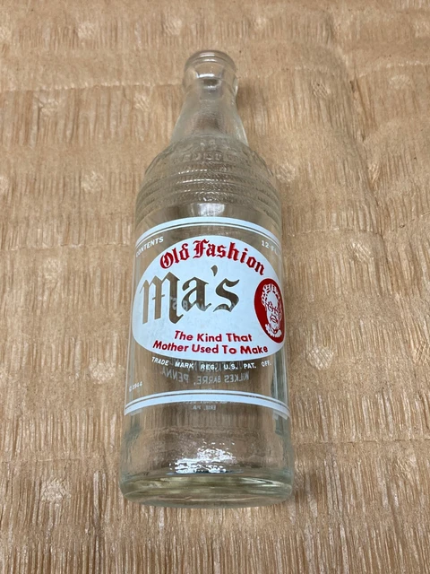 Vintage Bottle Old Fashion Ma's Root Beer 12 oz Erie, PA