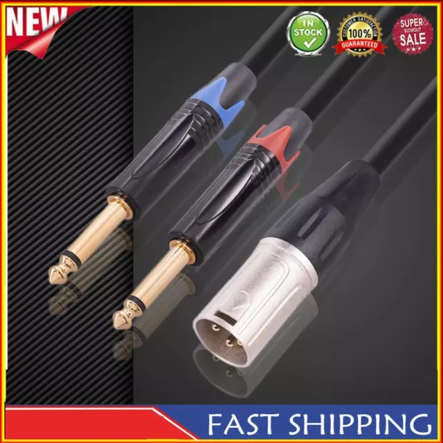 3pin XLR To Dual 6.35mm Cable Professional XLR Male To Dual 6.35mm Male Cable