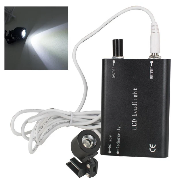 Portable Dental Binocular Loupes with LED Headlight for Surgery Procedures