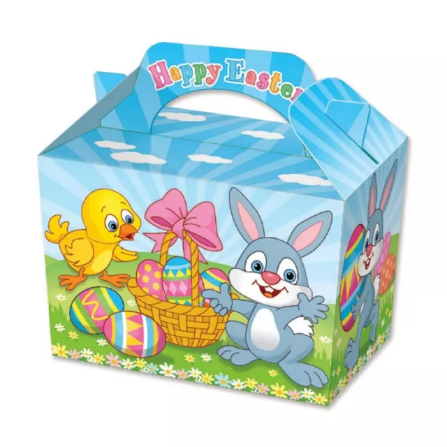 20 Easter Party Boxes - Food Loot Lunch Cardboard Gift Childrens Kids Bunny