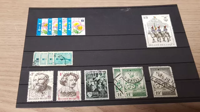 Konvolut / Lot 5 - alte Briefmarken aus Belgien - Belgie - Belgique