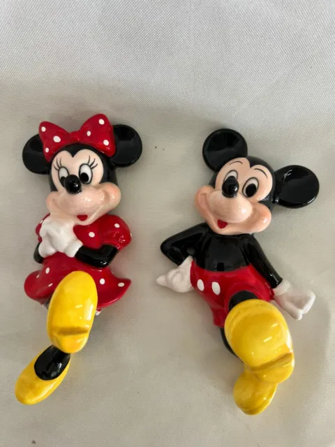 Disney Mickey and Minnie Porcelain Wall Decor