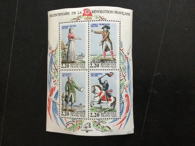 LOTS DE TIMBRES France Bicentenaire De La Revolution Française EUR 5,00 ...