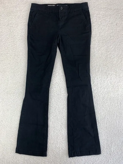 Mossimo Supply Co Mid-Rise Bootcut Dark Wash Denim Jeans Womens Size 2 Black