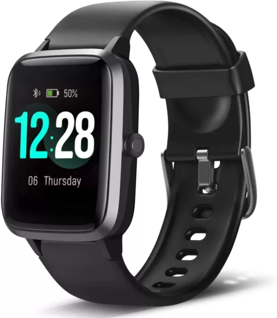 LETSCOM Smart Watch Fitness Tracker Heart Rate Monitor Step Calorie Counter Slee
