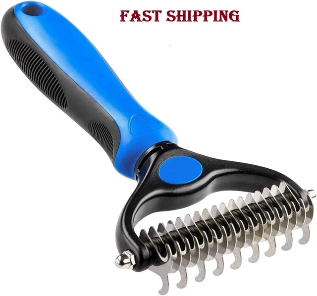 Pet Dog Cat Grooming Hair Comb Remover Tool Fur Undercoat Rake Double-Side
