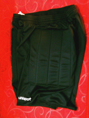 Uhlsport BELLISSIMO PANTALONCINO DA PORTIERE UHLSPORT TAGLIA XL IMBOTTITO FOOTBALL LOGO 