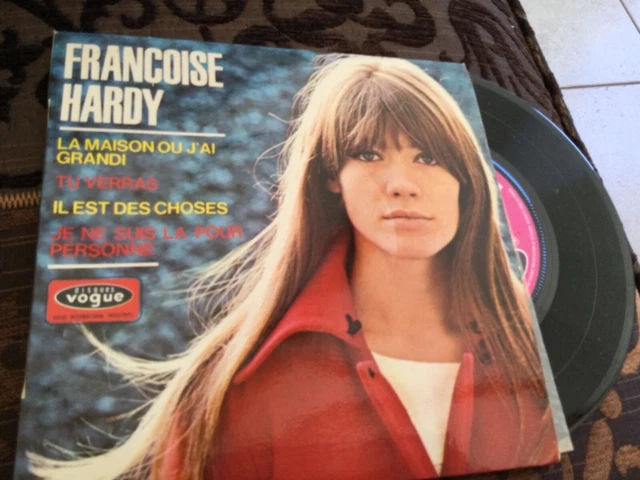 FRANÇOISE HARDY La maison ou j'ai grandi avec languette 7" EP 45 tours