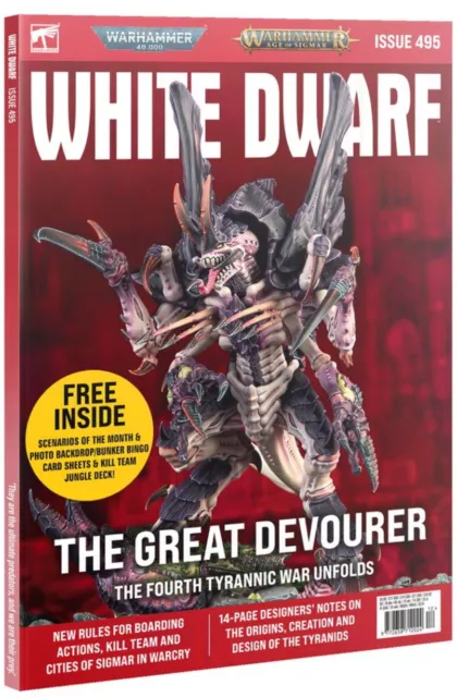 Games Workshop - Warhammer - White Dwarf Magazine Issue 495 (December 2023) NEW