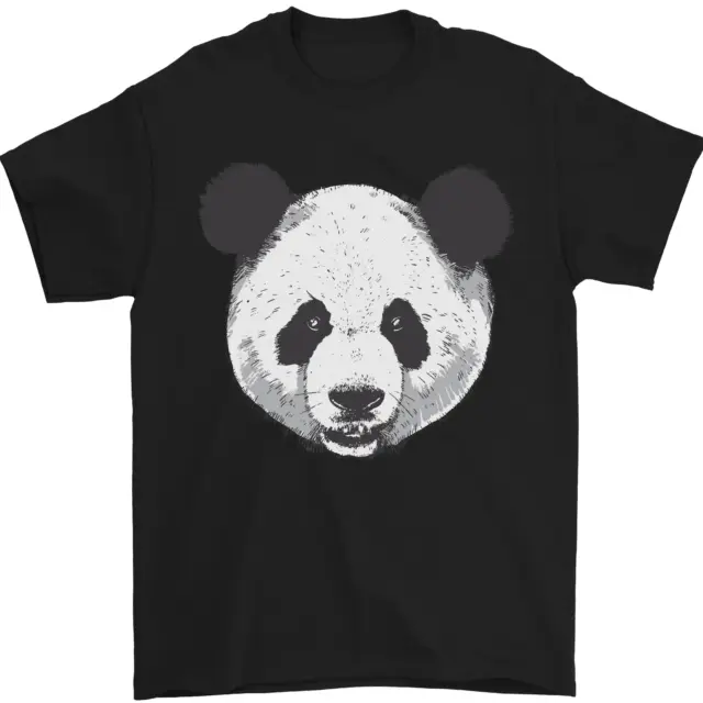 A Panda Bear Face Mens T-Shirt 100% Cotton