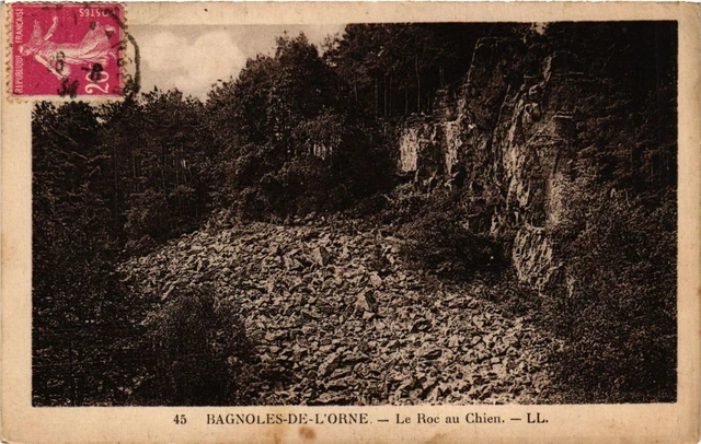 CPA BAGNOLES-de-l'ORNE - Le Roc au Chien (355324)