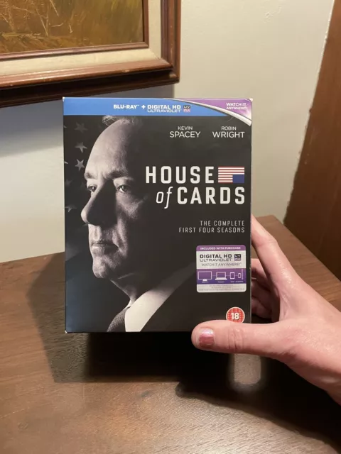 KEVIN SPACEY ROBIN WRIGHT House Of Cards Complete Seasons 1 - 4 DVD Bluray