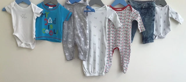 Pacchetto di abbigliamento bambini età 0-3 mesi M&S F&F Matalan bambino
