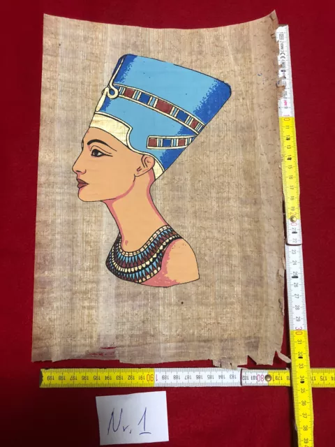 Papyrus Bild Ägypten 22x33 Horus Gott Pharao Egypt Souvenir Ohne Bilderrahmen