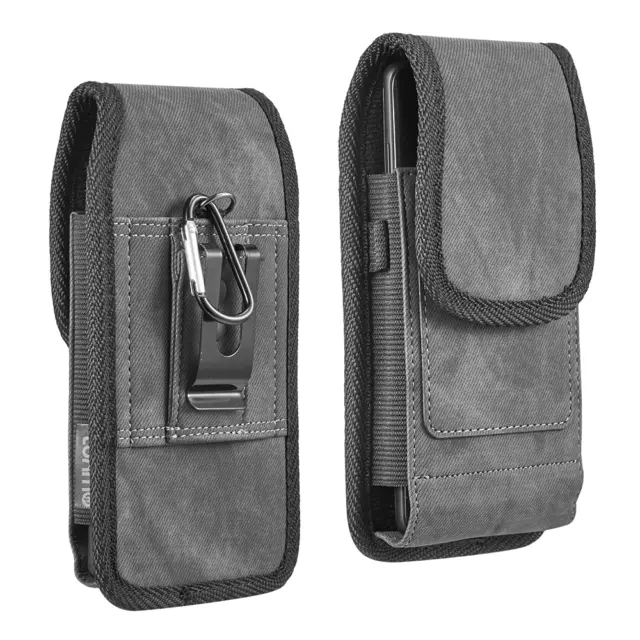 For OnePlus Nord N30 5G,N300 5G,Rugged Holster Nylon Case Metal Belt Clip Pouch