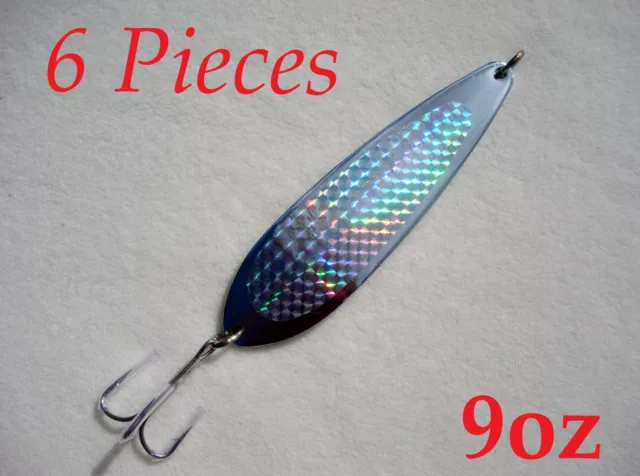9OZ CASTING KROCODILE Spoons 3 Pieces Chrome/Silver Fishing Lures w/Treble  Hooks $23.99 - PicClick