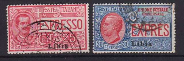 Colonie Libia 1915 Espressi N.1-2 Usati