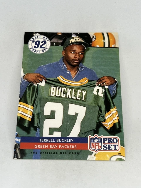 1992 Pro Set Terrell Buckley 28 Green Bay Packers RC Rookie sku 381