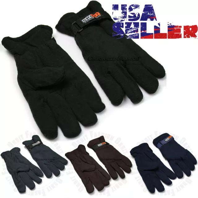 Thermal Warm Gloves Mitten Ski Snow Fleece Outdoor Sports Work Winter Men Women