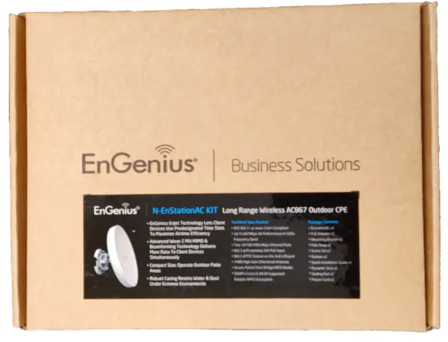 NEW EnGenius N-EnStationAC v2 Kit Long-Range Outdoor Access Points