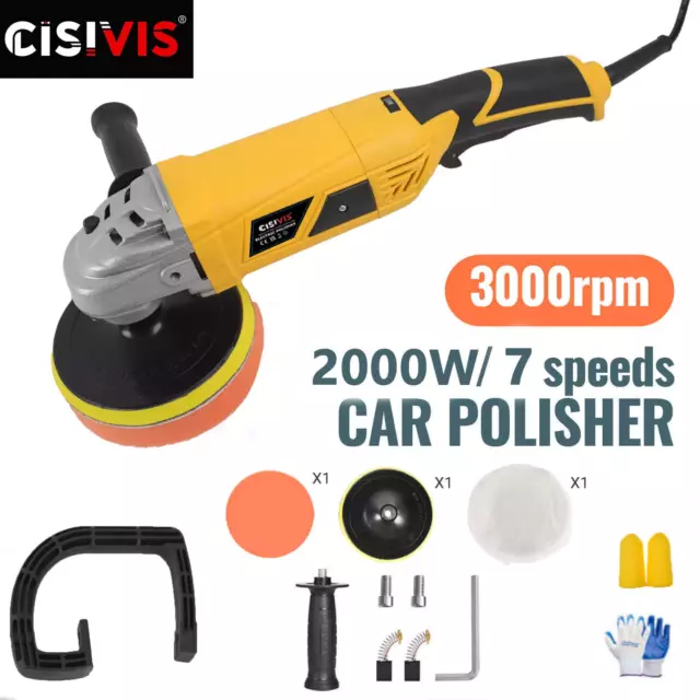 Electric Car Polisher Sander Buffer Polishing Machine Kit 200W Variable Speed