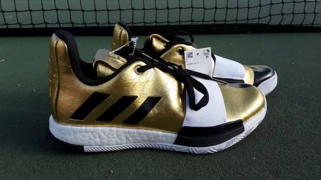 James harden black online and gold shoes