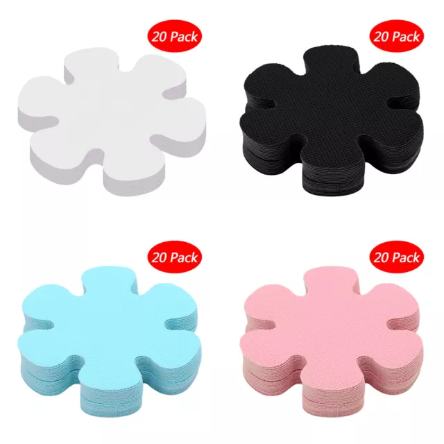 20 Flower Safety Treads Non-Slip Applique Stickers Mat Bath Strips Tub&Shower 4"