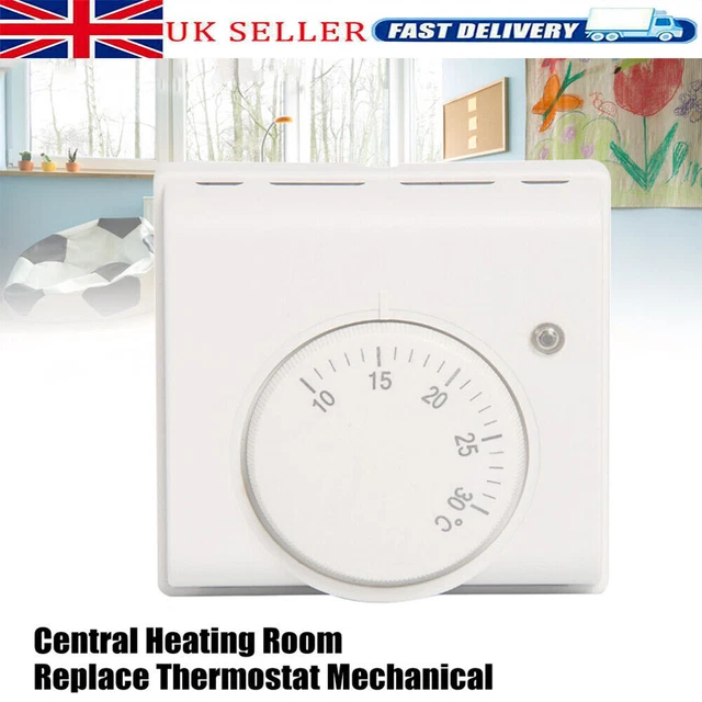 CENTRAL HEATING ROOM Temp Replace Thermostat Mechanical Thermostat Stat