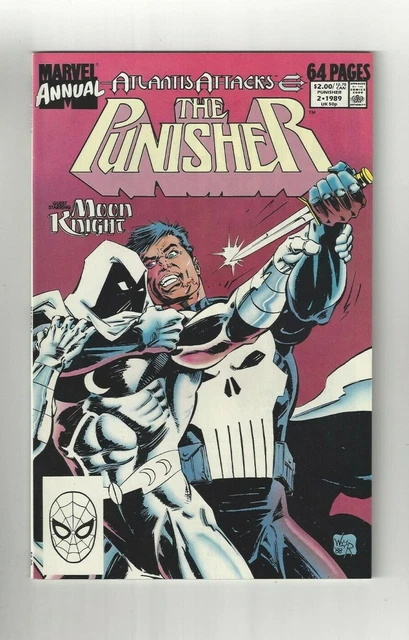 Punisher Annual #2 9.0 (W) VF/NM Moon Knight Appearance Marvel Comics 1989