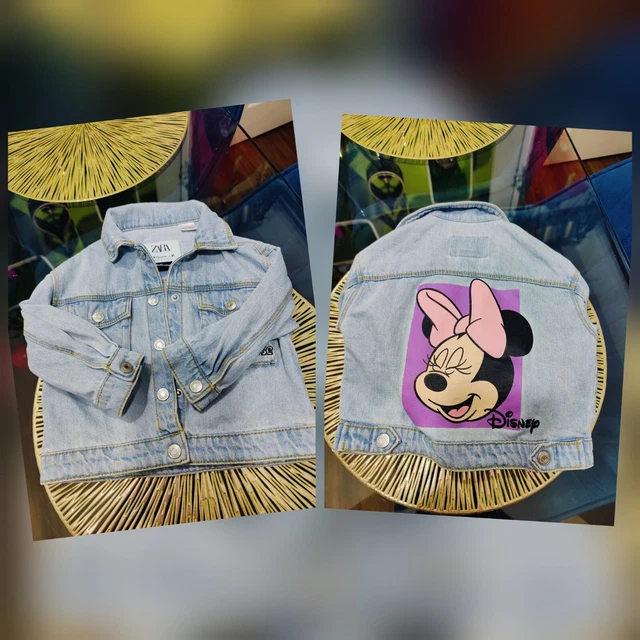 ZARA BABY GIRL Minnie Mouse Denim Jacket 9 12 Months 9.49 PicClick UK