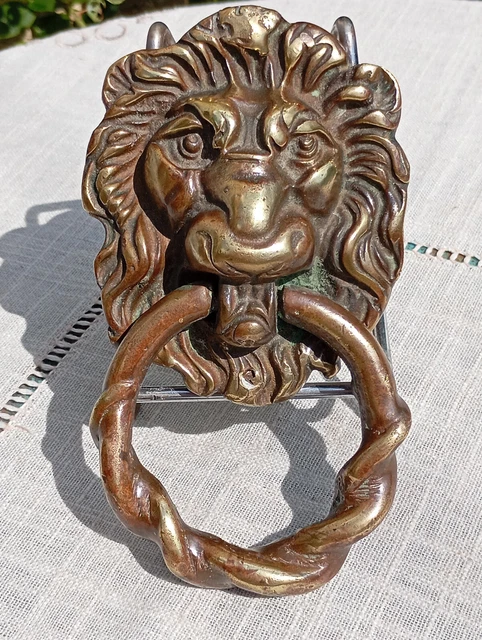 Heurtoir De Porte Ancre Marine Vintage - Laiton - Reproduction Ancienne