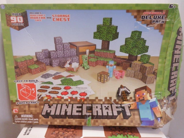 MINECRAFT OVERWORLD DELUXE Pack Paper Craft - Partial Box EUR 12,02 ...