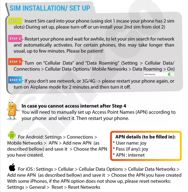 South Korea Travel SIM Card Unlimited Data Plan | 4G LTE SK Telecom | 5-30 Days 2