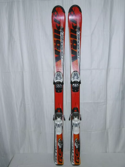 Völkl " Racetiger Gs " Top Junior Ski Allround Carver 120 Cm + Bindung