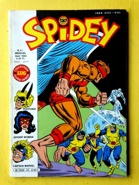 BD SPIDEY N°43 EO 1983 ed.LUG semic  TTBETAT NEUF SPID1GD32