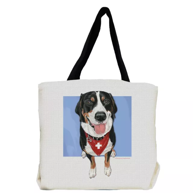 Greater Swiss Mountain Dog Tote Bag, Swissy Gift