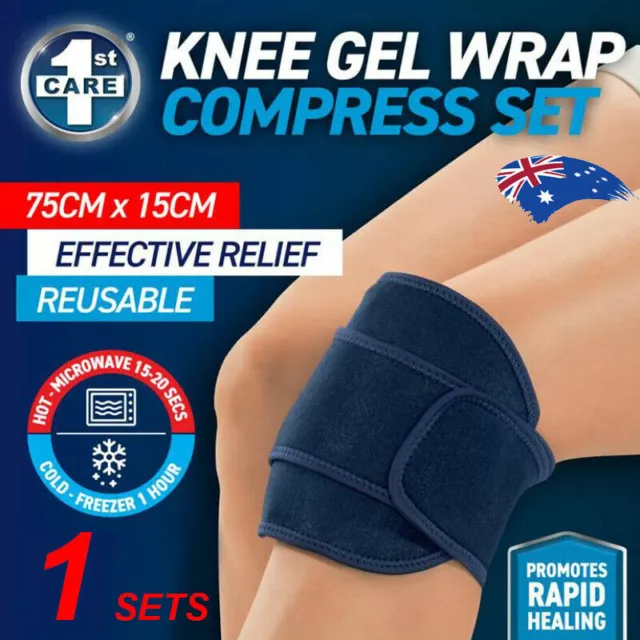 Hot/Cold Gel Knee Ice Pack Gel packs Direct with Wrap Knee Joint Pain Relief