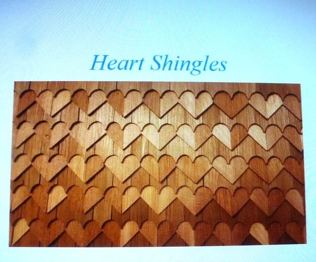 Alessio Dollhouse Miniature Heart Shingles