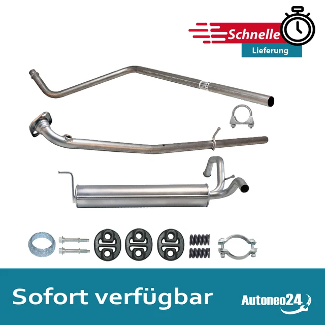 KOMPLETTE AUSPUFFANLAGE FÜR Peugeot 107, Citroen C1, Toyota Aygo, 1.0 Auspuff EUR 102,99