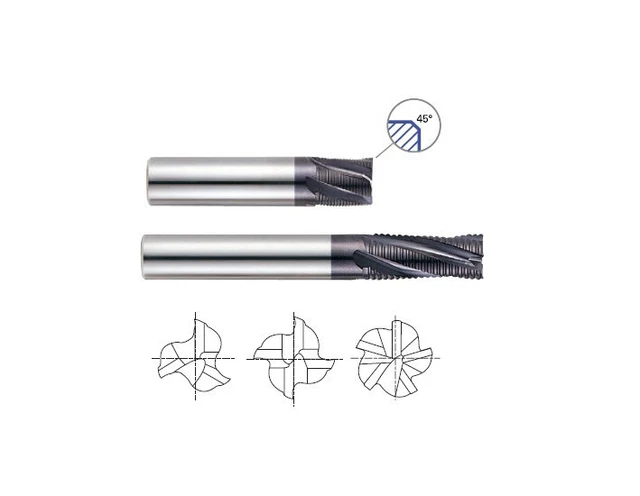 YG 93117 - 3/4 x 3/4 x 1-5/8 4FL C.C Fine Th Carbide Rougher X-POWER ALTiN