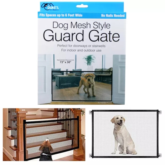 Grande Mascota Perro Bebé Seguridad Puerta Malla Portátil Guardia Interior Hogar