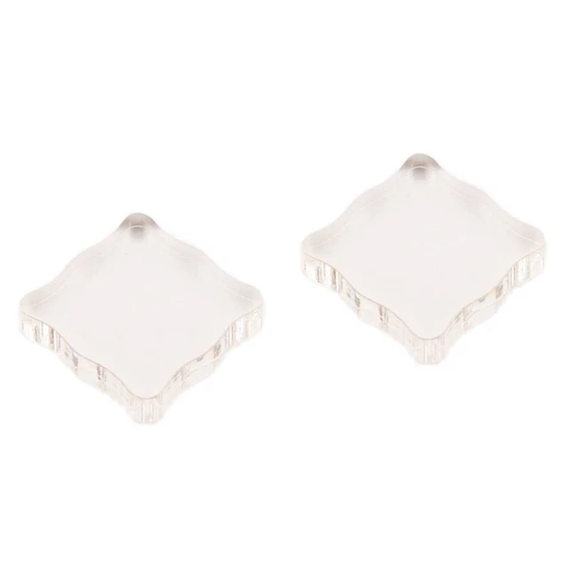 2 PCS Square Handle Stamping Rubber Stamp Acrylic Stamping Block