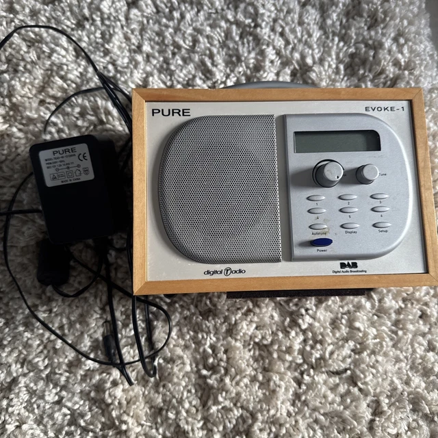 PURE EVOKE-1 DIGITAL Radio DAB/FM with Original Power Supply £5.45 ...