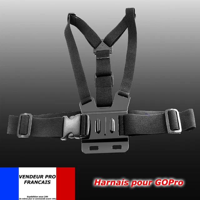 Harnais Pectoral HD4K Pour Caméra – Ceinture De Sécurité Torse, Bodycam, Neuf