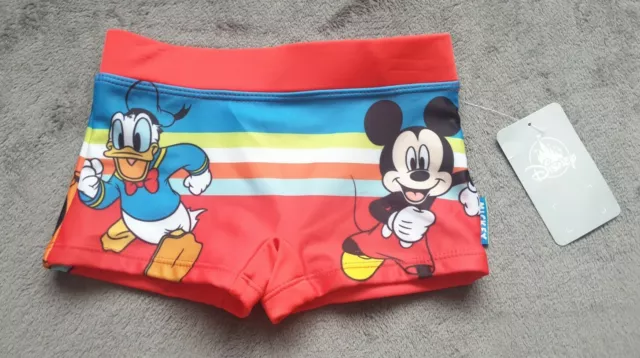 Short de natation garçons Disney rouge Mickey souris malles taille 3 ans